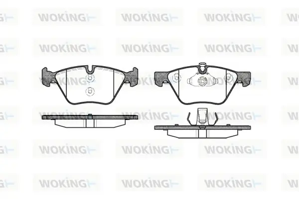 Передні тормозні (гальмівні) колодки WOKING P1152300 (фото 1)