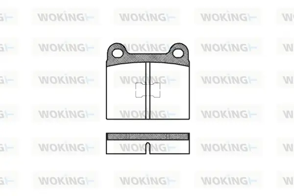 Передние тормозные колодки WOKING P1173.00
