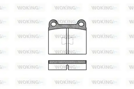 Передние тормозные колодки WOKING P1173.00