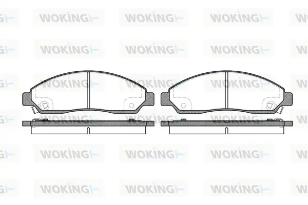 Передние тормозные колодки WOKING P11983.14