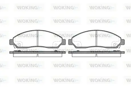 Передние тормозные колодки WOKING P11983.14