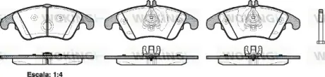 Передні тормозні (гальмівні) колодки WOKING P12043.00