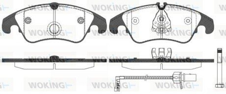 Передние тормозные колодки woking P12043.31 на Ауди А6 с6