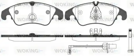 Передние тормозные колодки WOKING P1204331 Ауди Q5