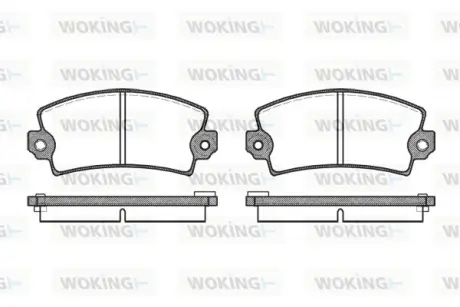 Передние тормозные колодки WOKING P1213.06