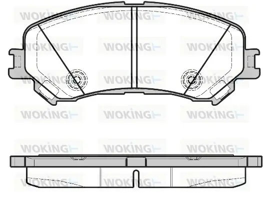 Передние тормозные колодки WOKING P1218320