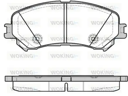 Передние тормозные колодки WOKING P1218320 Рено Megane