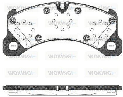 Передние тормозные колодки woking P12453.50