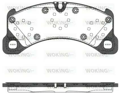 Передні тормозні (гальмівні) колодки WOKING P12453.50