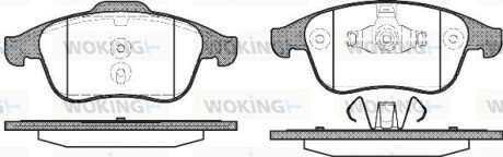 Передние тормозные колодки woking P12503.00 на Рено Гранд сценик 3