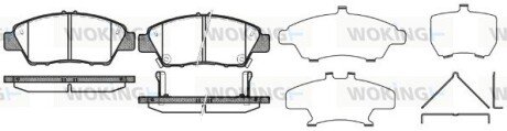 Передние тормозные колодки woking P12583.02