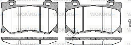 Передние тормозные колодки woking P12723.01