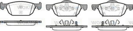 Передние тормозные колодки woking P12843.02 на Хонда Цивик