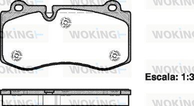 Передние тормозные колодки woking P13023.00 на Мерседес S-Class C216