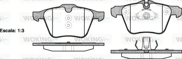 Передние тормозные колодки WOKING P13173.00