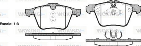 Передние тормозные колодки woking P13173.00 на Вольво V70