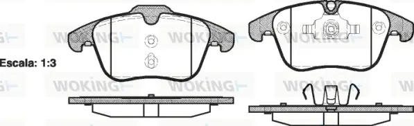 Передние тормозные колодки WOKING P13193.00