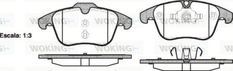 Передние тормозные колодки woking P13193.00 на Вольво V70