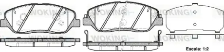 Передні тормозні (гальмівні) колодки WOKING P13263.02