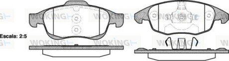 Передние тормозные колодки woking P13483.00 на Ситроен С4