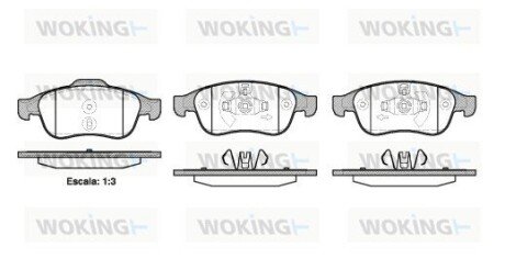 Передние тормозные колодки woking P13483.10 на Ниссан Террано 3