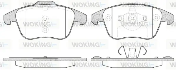 Передние тормозные колодки WOKING P13493.30