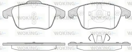 Передние тормозные колодки WOKING P13493.30