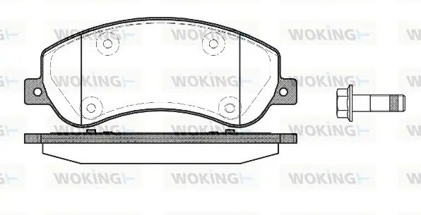 Передні тормозні (гальмівні) колодки WOKING P1350300 (фото 1)