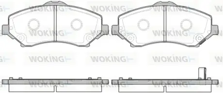 Передні тормозні (гальмівні) колодки WOKING P1359302