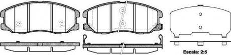 Передні тормозні (гальмівні) колодки woking P13613.12