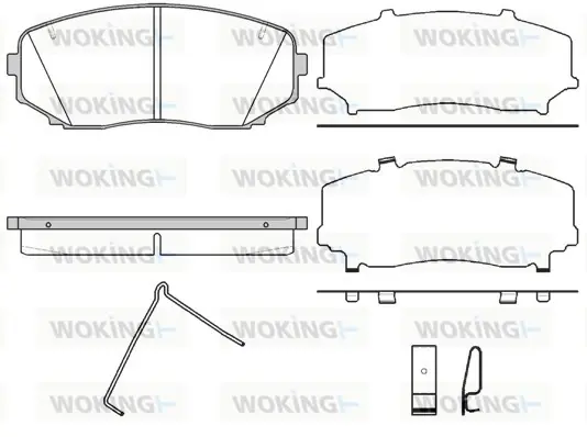 Передні тормозні (гальмівні) колодки WOKING P1367302 (фото 1)