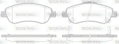 Передні тормозні (гальмівні) колодки WOKING P1389302 Хонда Срв 3