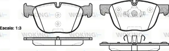 Передние тормозные колодки WOKING P1397300