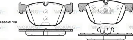Передние тормозные колодки WOKING P1397300 Бмв Х5 е70