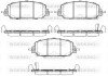 Передні тормозні (гальмівні) колодки woking P14083.22