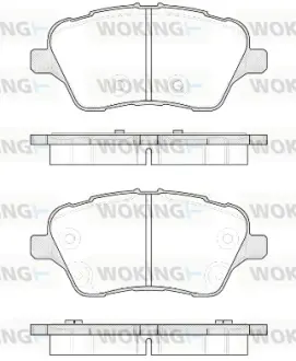 Передні тормозні (гальмівні) колодки WOKING P1414300