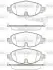 Передние тормозные колодки WOKING P1415301
