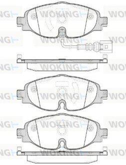 Передние тормозные колодки woking P14153.01