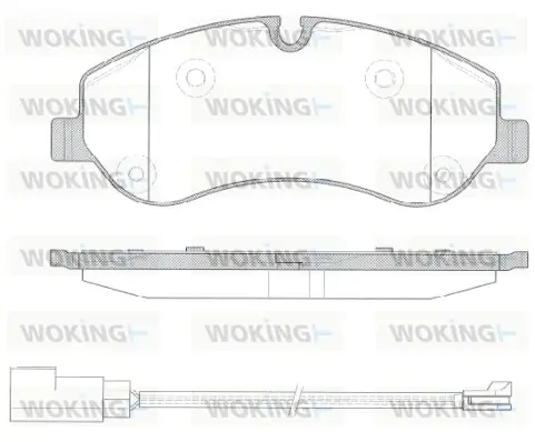 Передні тормозні (гальмівні) колодки WOKING P1420302 (фото 1)