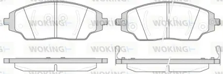 Передні тормозні (гальмівні) колодки WOKING P1437302