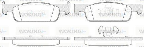 Передні тормозні (гальмівні) колодки woking P1440300 на Smart Forfour