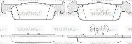 Передние тормозные колодки woking P14403.10 на Рено Сандеро степвей 2