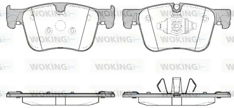 Передні тормозні (гальмівні) колодки WOKING P1460310