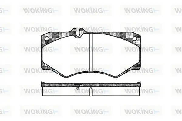 Передние тормозные колодки WOKING P147330