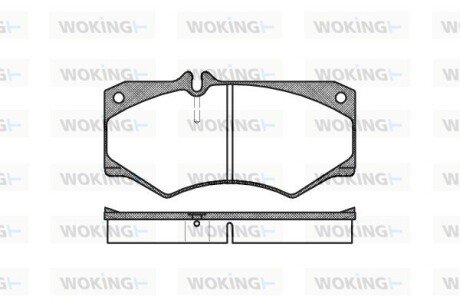 Передние тормозные колодки woking P1473.30 на Мерседес T2