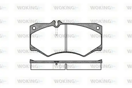 Передние тормозные колодки WOKING P147330 Мерседес T1