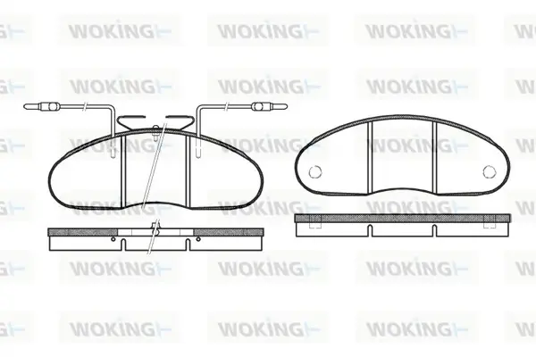 Передние тормозные колодки WOKING P1483.02