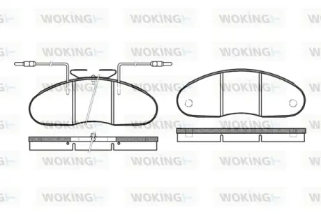 Передние тормозные колодки WOKING P1483.02