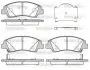 Передние тормозные колодки WOKING P1483302
