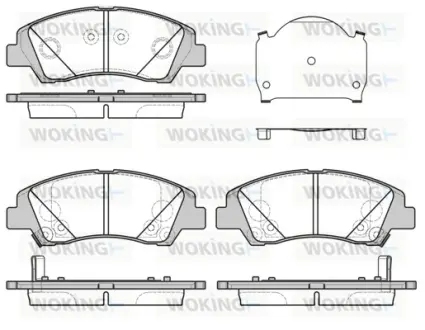 Передние тормозные колодки WOKING P1483302